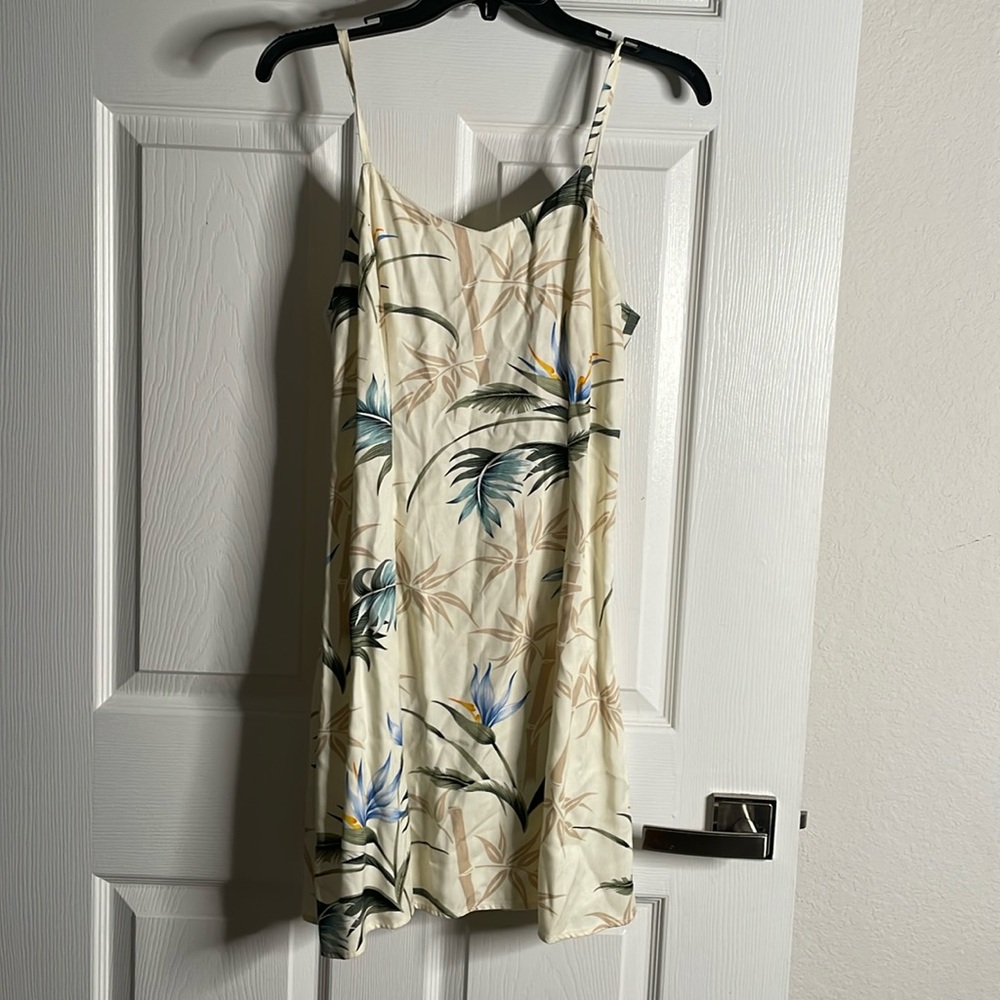 Vintage paradise found Hawaiian print floral tank mini dress